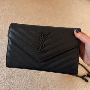 Black Chevron Crossbody Bag